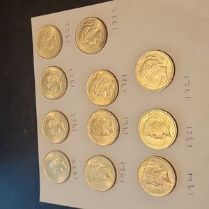 11 Morgan Peace Dollars